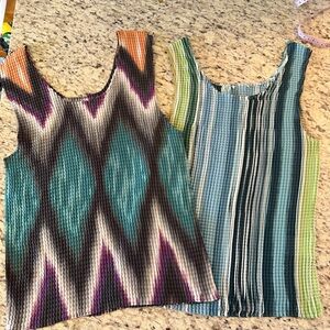 Stretchy, Ruched Multicoloured tank tops